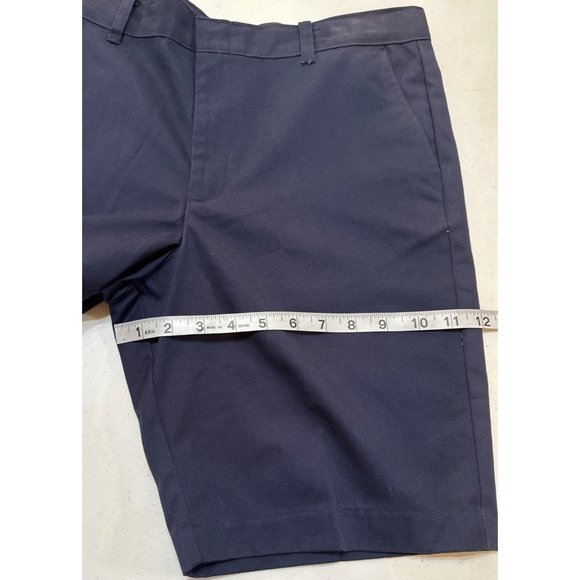 George Brand Navy Blue Flat Front Shorts Cotton Blend Boy's Size Husky 12 (NWT) - Picture 12 of 16